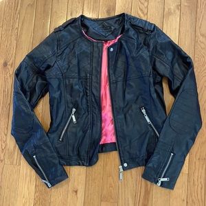Black Faux Leather Jacket